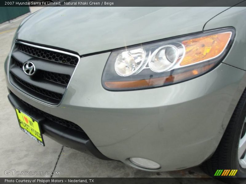 Natural Khaki Green / Beige 2007 Hyundai Santa Fe Limited