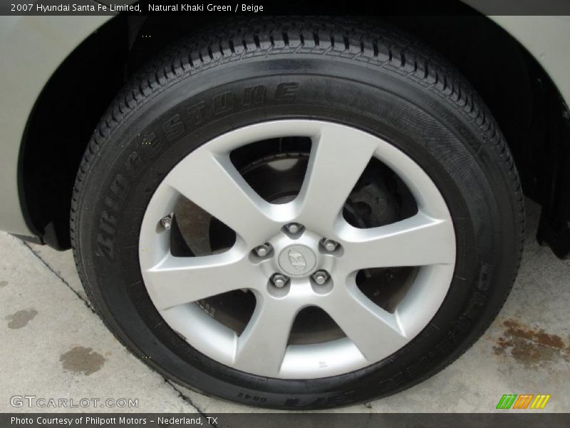 Natural Khaki Green / Beige 2007 Hyundai Santa Fe Limited
