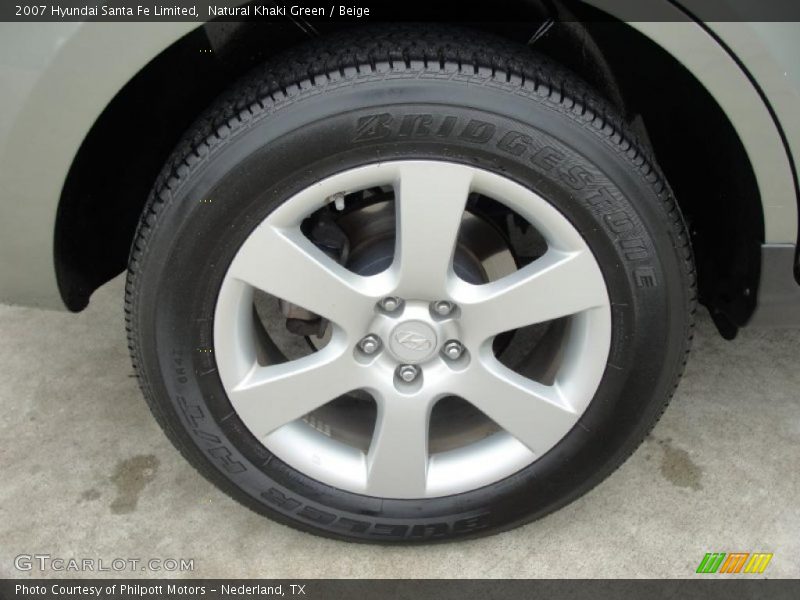 Natural Khaki Green / Beige 2007 Hyundai Santa Fe Limited