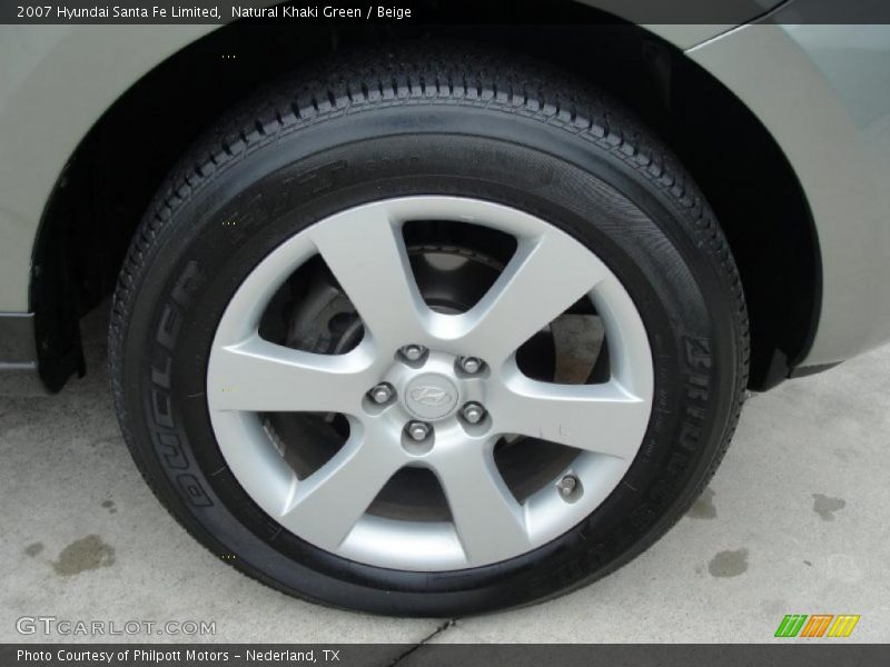 Natural Khaki Green / Beige 2007 Hyundai Santa Fe Limited