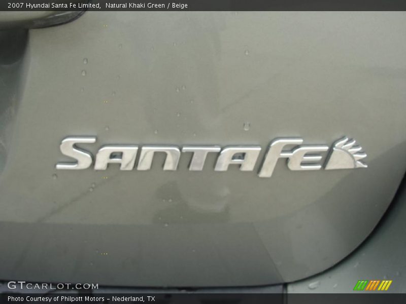 Natural Khaki Green / Beige 2007 Hyundai Santa Fe Limited