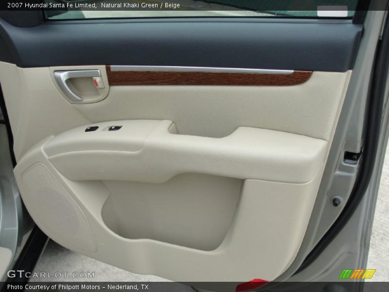 Natural Khaki Green / Beige 2007 Hyundai Santa Fe Limited