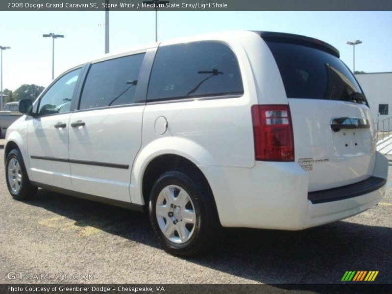 Stone White / Medium Slate Gray/Light Shale 2008 Dodge Grand Caravan SE