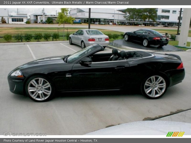 Ultimate Black Metallic / Warm Charcoal/Warm Charcoal 2011 Jaguar XK XKR Convertible