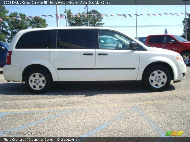 Stone White / Medium Slate Gray/Light Shale 2008 Dodge Grand Caravan SE