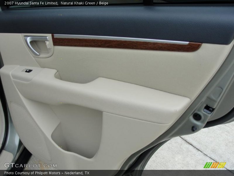 Natural Khaki Green / Beige 2007 Hyundai Santa Fe Limited