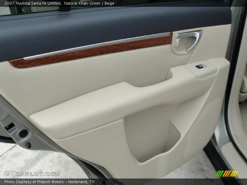 Natural Khaki Green / Beige 2007 Hyundai Santa Fe Limited