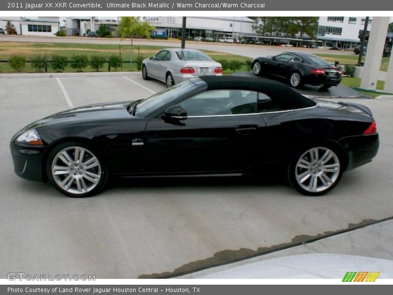 Ultimate Black Metallic / Warm Charcoal/Warm Charcoal 2011 Jaguar XK XKR Convertible