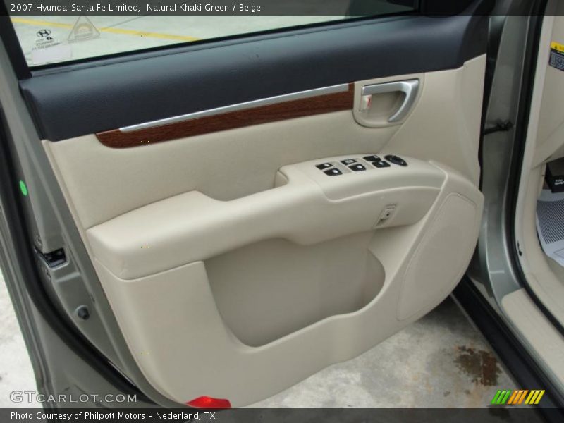 Natural Khaki Green / Beige 2007 Hyundai Santa Fe Limited