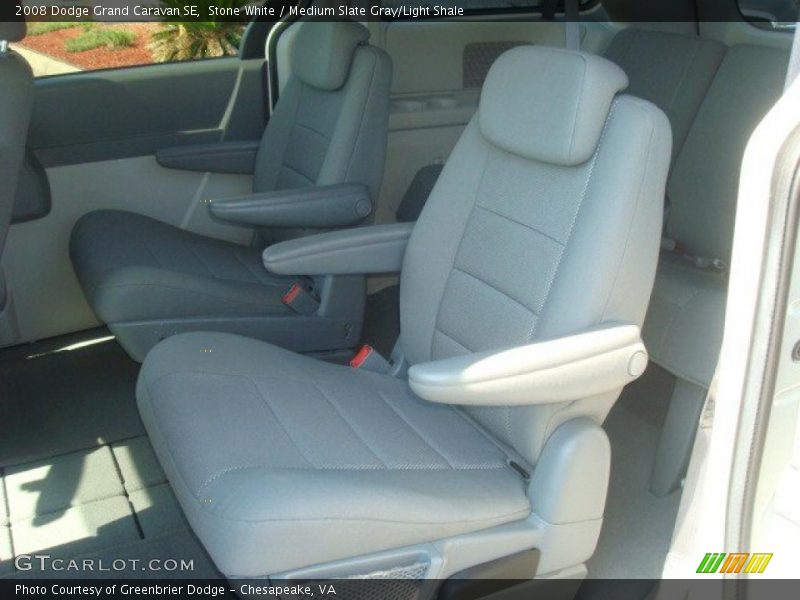 Stone White / Medium Slate Gray/Light Shale 2008 Dodge Grand Caravan SE