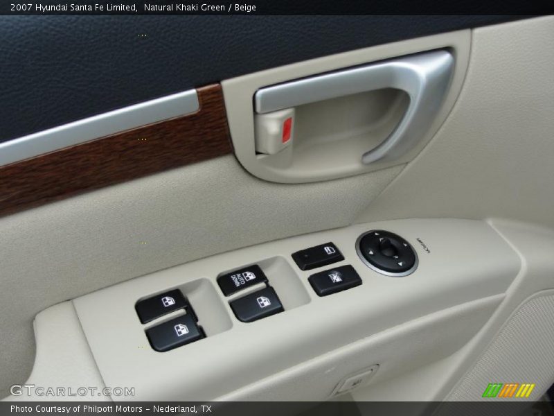 Natural Khaki Green / Beige 2007 Hyundai Santa Fe Limited