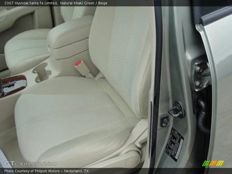 Natural Khaki Green / Beige 2007 Hyundai Santa Fe Limited