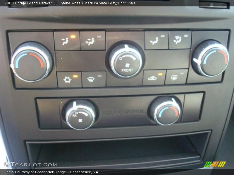 Stone White / Medium Slate Gray/Light Shale 2008 Dodge Grand Caravan SE