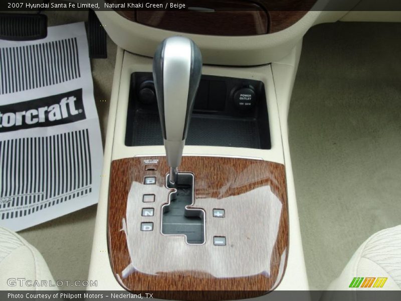 Natural Khaki Green / Beige 2007 Hyundai Santa Fe Limited