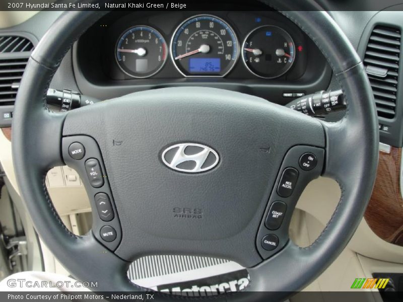 Natural Khaki Green / Beige 2007 Hyundai Santa Fe Limited