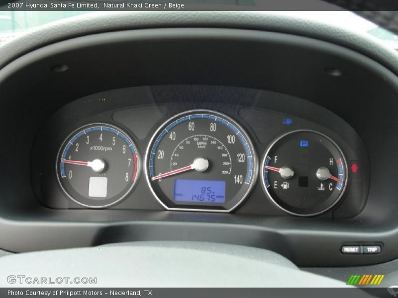 Natural Khaki Green / Beige 2007 Hyundai Santa Fe Limited