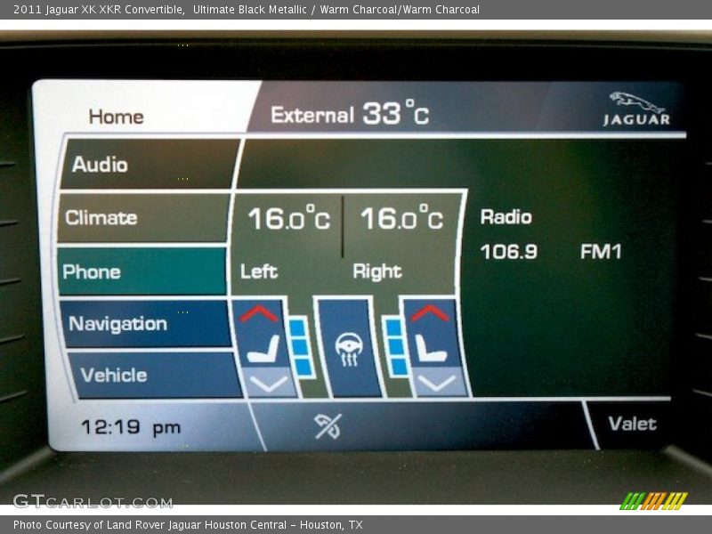 Ultimate Black Metallic / Warm Charcoal/Warm Charcoal 2011 Jaguar XK XKR Convertible