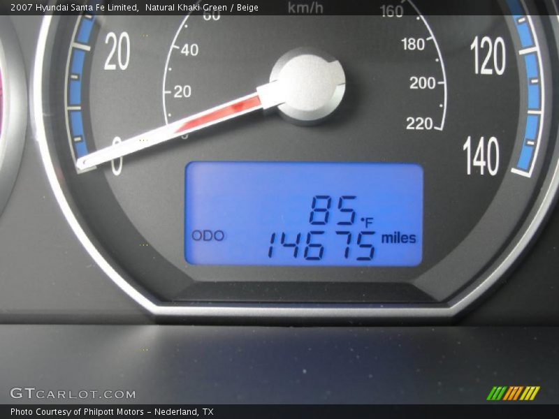 Natural Khaki Green / Beige 2007 Hyundai Santa Fe Limited