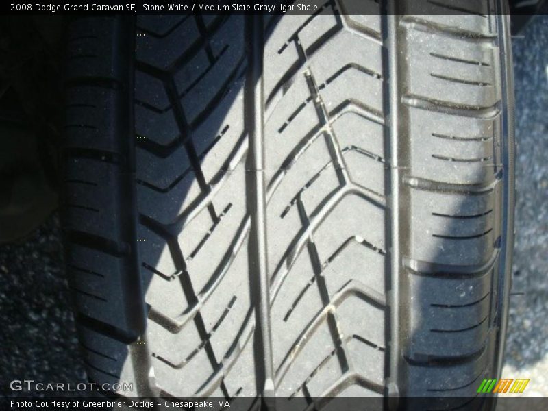 Stone White / Medium Slate Gray/Light Shale 2008 Dodge Grand Caravan SE