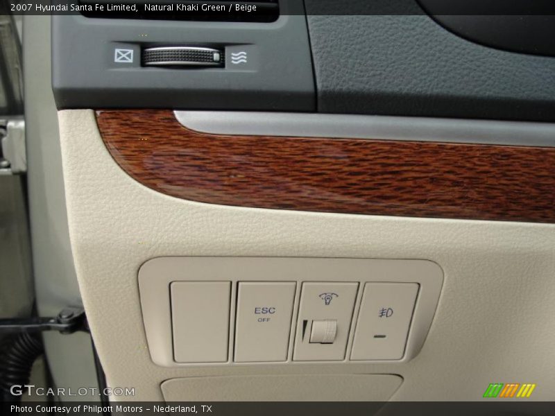 Natural Khaki Green / Beige 2007 Hyundai Santa Fe Limited
