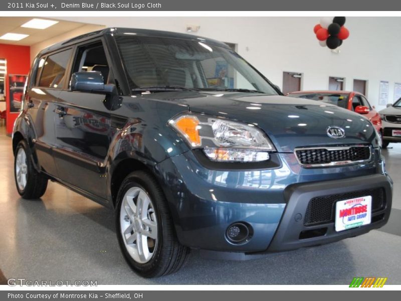 Denim Blue / Black Soul Logo Cloth 2011 Kia Soul +