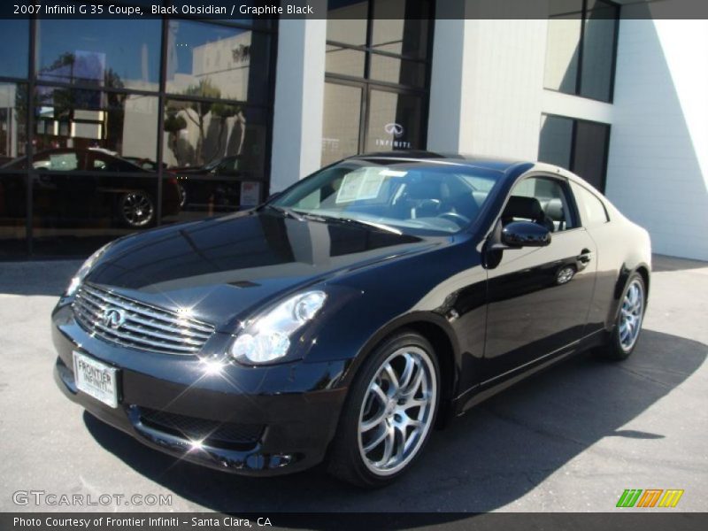 Black Obsidian / Graphite Black 2007 Infiniti G 35 Coupe