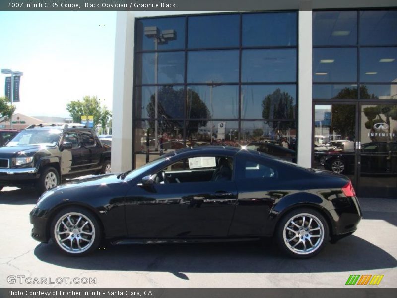 Black Obsidian / Graphite Black 2007 Infiniti G 35 Coupe