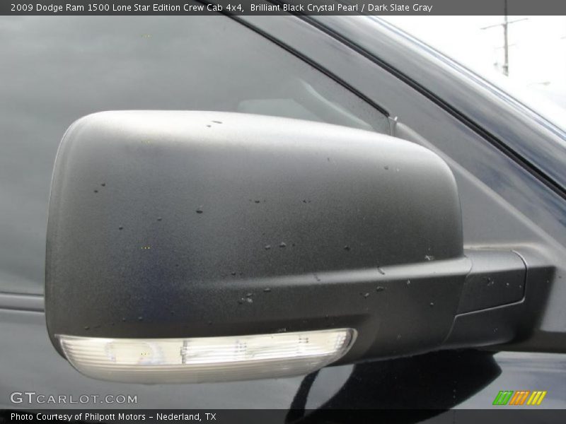 Brilliant Black Crystal Pearl / Dark Slate Gray 2009 Dodge Ram 1500 Lone Star Edition Crew Cab 4x4