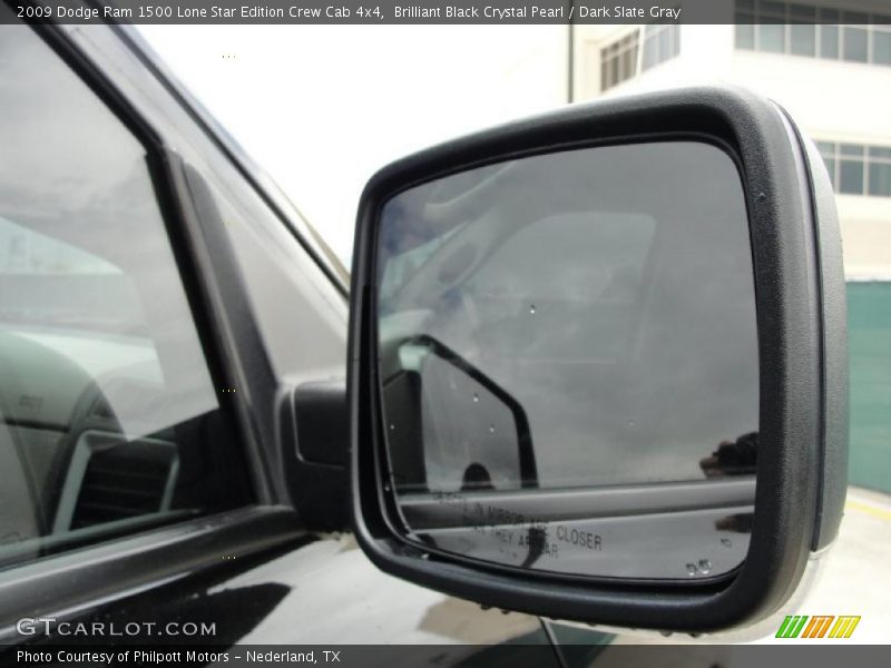 Brilliant Black Crystal Pearl / Dark Slate Gray 2009 Dodge Ram 1500 Lone Star Edition Crew Cab 4x4