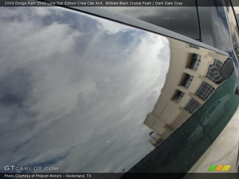 Brilliant Black Crystal Pearl / Dark Slate Gray 2009 Dodge Ram 1500 Lone Star Edition Crew Cab 4x4