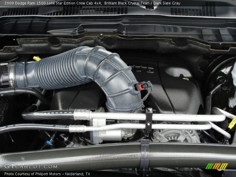 Brilliant Black Crystal Pearl / Dark Slate Gray 2009 Dodge Ram 1500 Lone Star Edition Crew Cab 4x4
