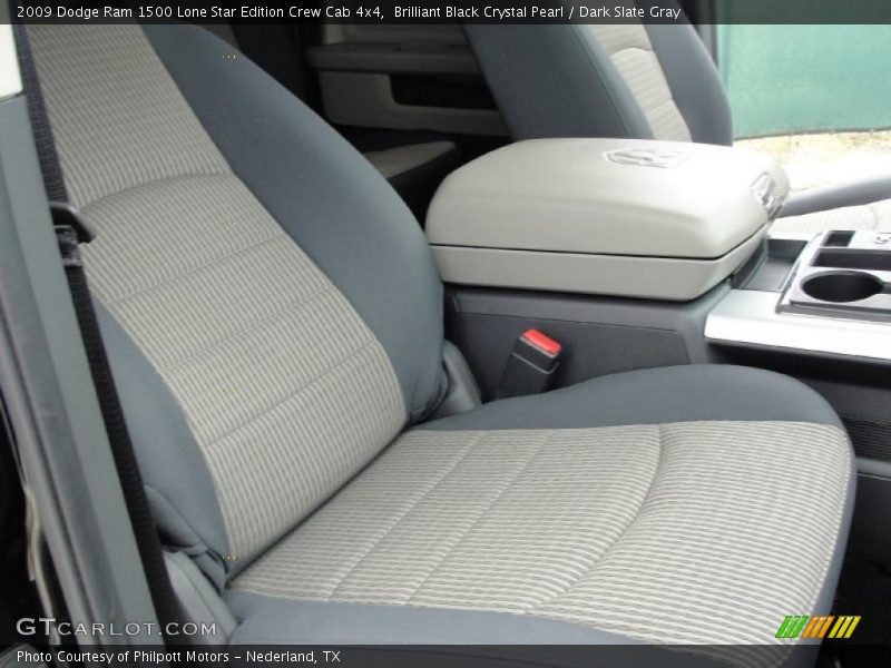 Brilliant Black Crystal Pearl / Dark Slate Gray 2009 Dodge Ram 1500 Lone Star Edition Crew Cab 4x4