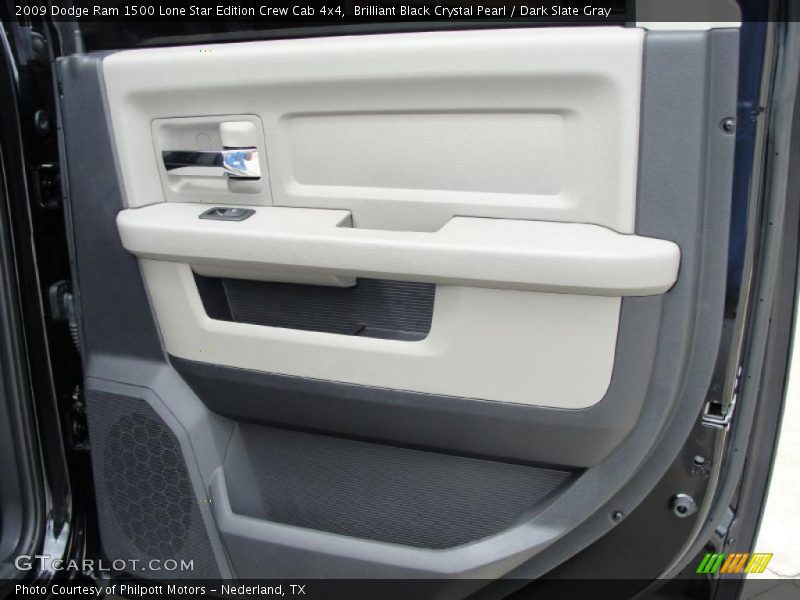 Brilliant Black Crystal Pearl / Dark Slate Gray 2009 Dodge Ram 1500 Lone Star Edition Crew Cab 4x4