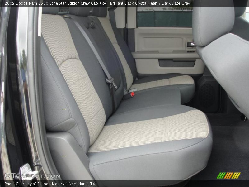Brilliant Black Crystal Pearl / Dark Slate Gray 2009 Dodge Ram 1500 Lone Star Edition Crew Cab 4x4