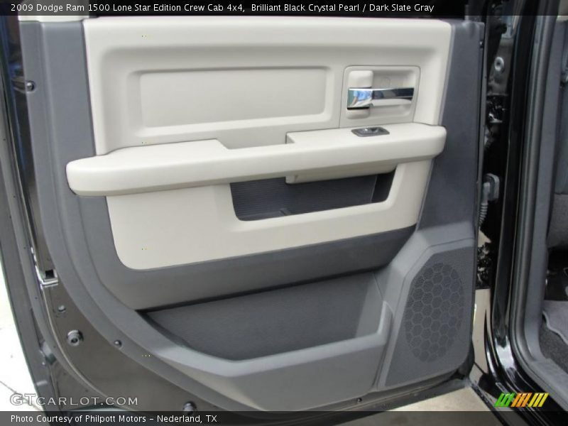 Brilliant Black Crystal Pearl / Dark Slate Gray 2009 Dodge Ram 1500 Lone Star Edition Crew Cab 4x4