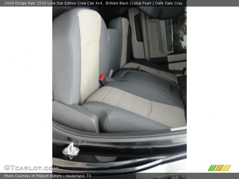 Brilliant Black Crystal Pearl / Dark Slate Gray 2009 Dodge Ram 1500 Lone Star Edition Crew Cab 4x4