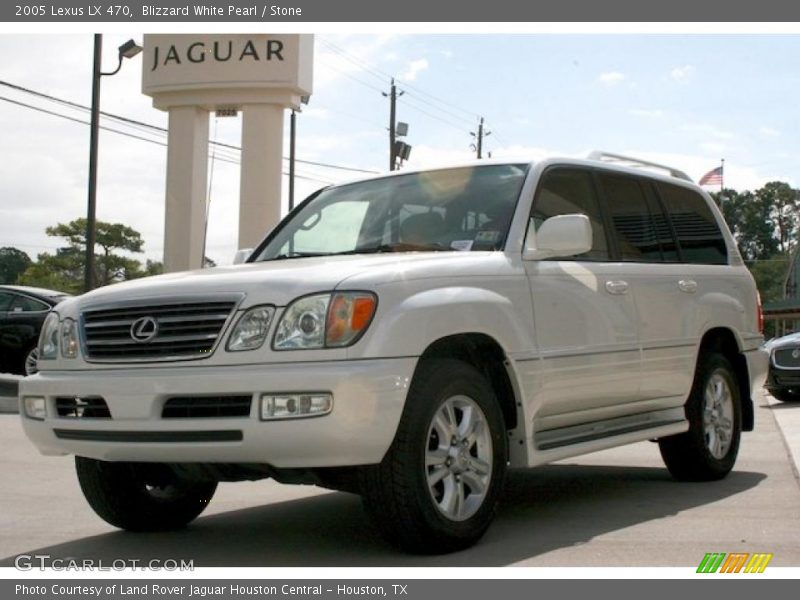 Blizzard White Pearl / Stone 2005 Lexus LX 470