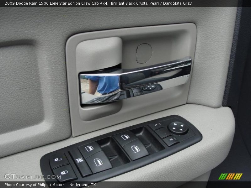 Brilliant Black Crystal Pearl / Dark Slate Gray 2009 Dodge Ram 1500 Lone Star Edition Crew Cab 4x4
