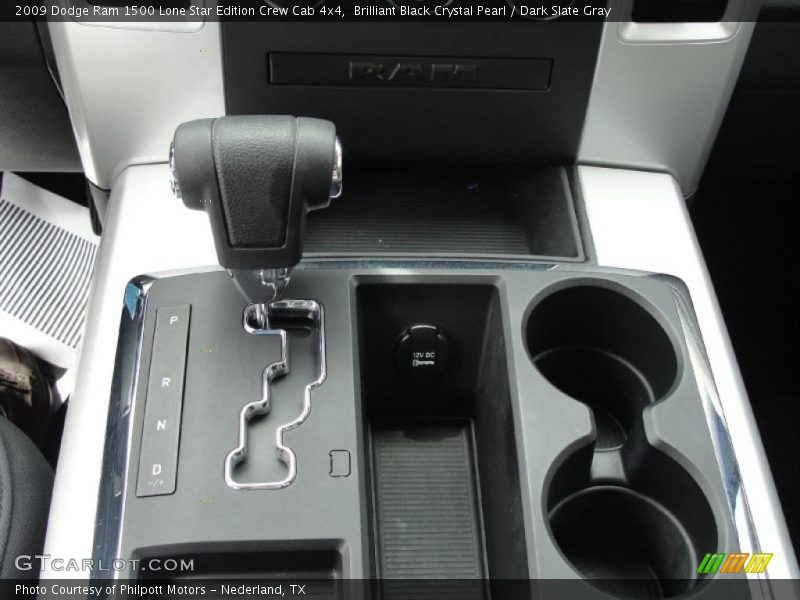Brilliant Black Crystal Pearl / Dark Slate Gray 2009 Dodge Ram 1500 Lone Star Edition Crew Cab 4x4