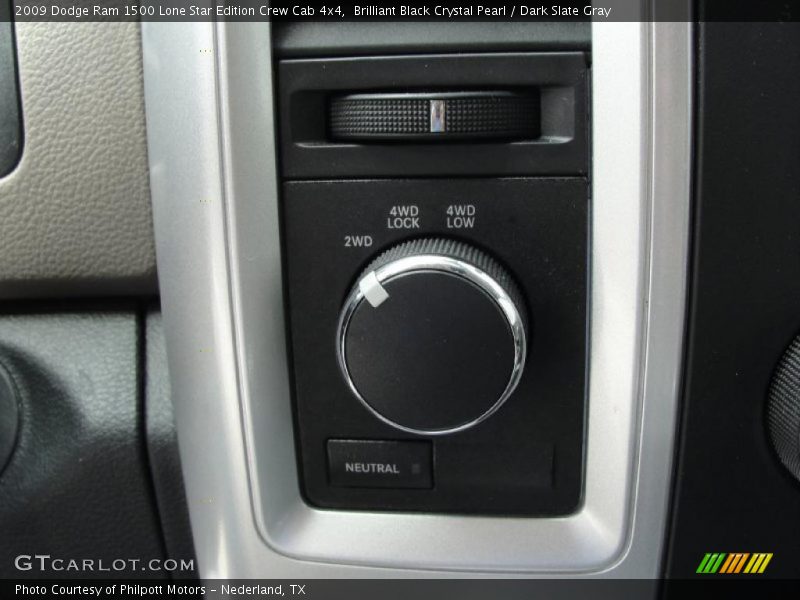 Brilliant Black Crystal Pearl / Dark Slate Gray 2009 Dodge Ram 1500 Lone Star Edition Crew Cab 4x4