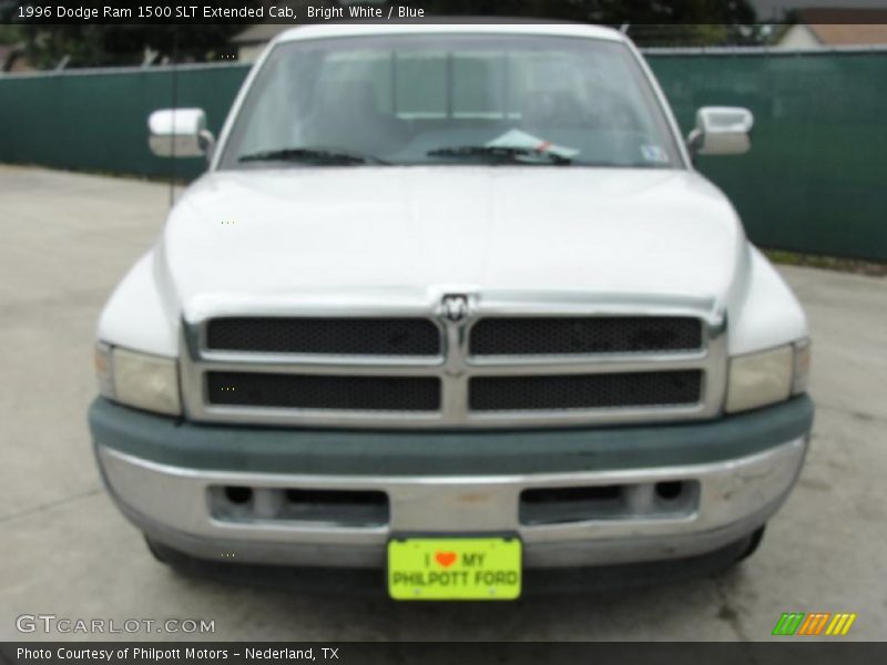 Bright White / Blue 1996 Dodge Ram 1500 SLT Extended Cab