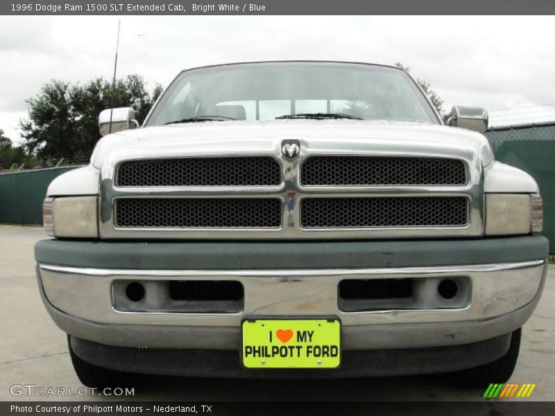 Bright White / Blue 1996 Dodge Ram 1500 SLT Extended Cab