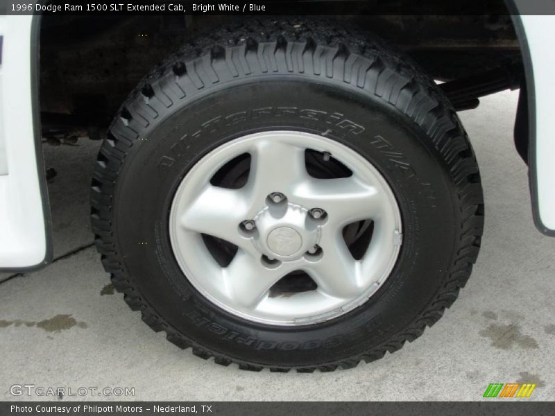 Bright White / Blue 1996 Dodge Ram 1500 SLT Extended Cab