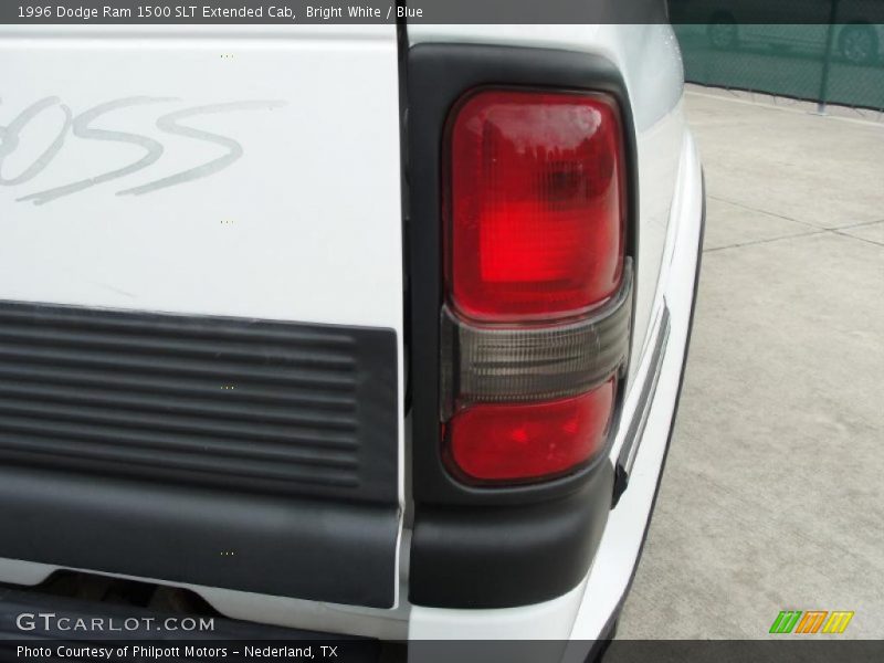 Bright White / Blue 1996 Dodge Ram 1500 SLT Extended Cab
