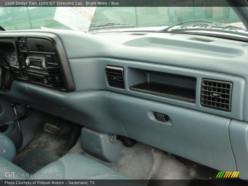 Bright White / Blue 1996 Dodge Ram 1500 SLT Extended Cab