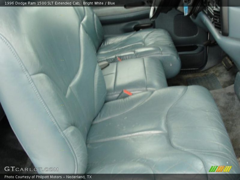 Bright White / Blue 1996 Dodge Ram 1500 SLT Extended Cab