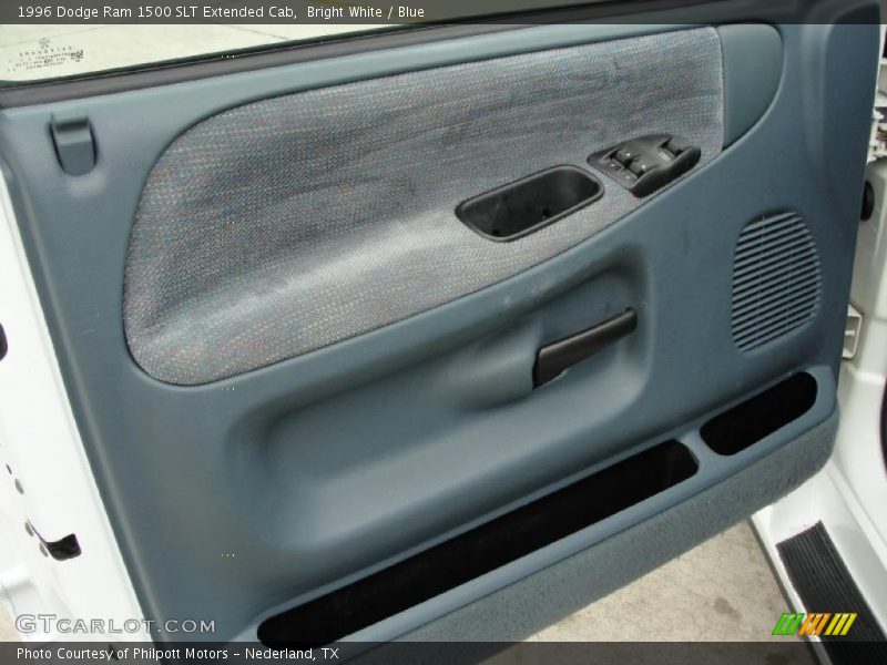 Bright White / Blue 1996 Dodge Ram 1500 SLT Extended Cab