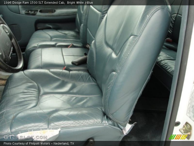Bright White / Blue 1996 Dodge Ram 1500 SLT Extended Cab