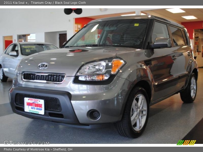 Titanium Gray / Black Soul Logo Cloth 2011 Kia Soul +