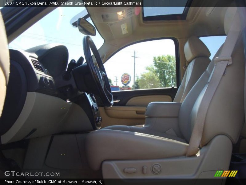 Stealth Gray Metallic / Cocoa/Light Cashmere 2007 GMC Yukon Denali AWD